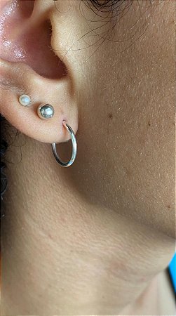 Argola Lisa em Prata 925 (1,5cm)