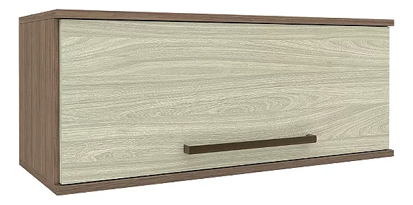 EVOLUTION ARMÁRIO 080 GELADEIRA TANNAT/LEGNO CREMA