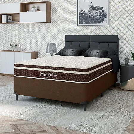 PRIME COLCHÃO 138X188X20 PRIME COIL VERTICOIL MARROM