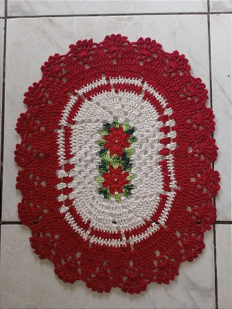 Tapete de crochê / Vermelho