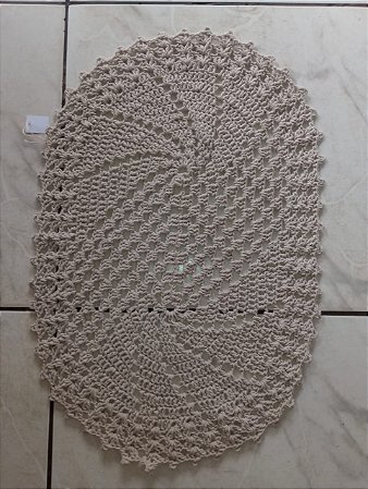 Tapete de crochê / Bege
