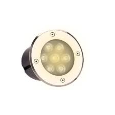 LUMINARIA PISO JARDIM LED EMBUTIR 7W 3000K-DIBANI