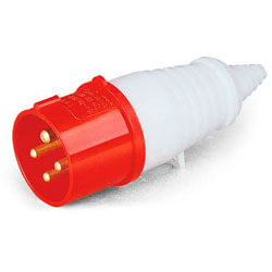 PLUGUE INDUSTRIAL 3P+T 32A 380V VERMELHA REF 40012-LUKMA