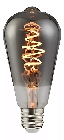 LAMPADA FILAMENTO LED BULBO ST64 4W 2200K BIV FUME