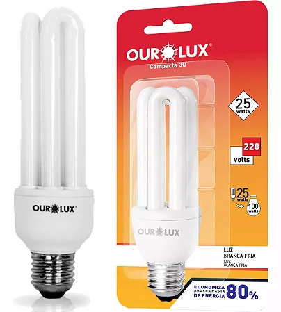LAMPADA FLUORESCENTE COMPACTA 25W 220V 6500K
