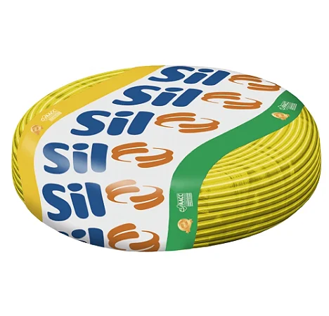 Cabo Flexivel 1,5mm Amarelo 750v Rolo 100 Metros - Sil