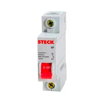 DISJUNTOR UNIPOLAR 100A CURVA C 10KA SDD1C100-STECK