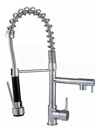 TORNEIRA GOUMERT MONOCOMANDO DUPLA METAL REF 2007 CROMADA-BOMVINK