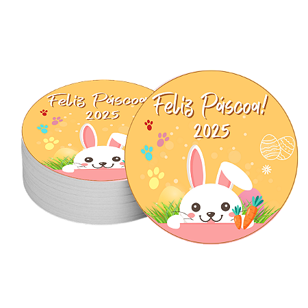 20 Adesivo 5cm Para Latinha De Páscoa Personalizado