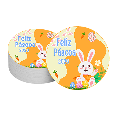 20 Adesivo 5cm Para Latinha De Páscoa Personalizado