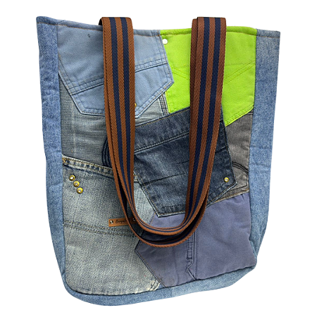 Bolsa Jeans Alça Lateral