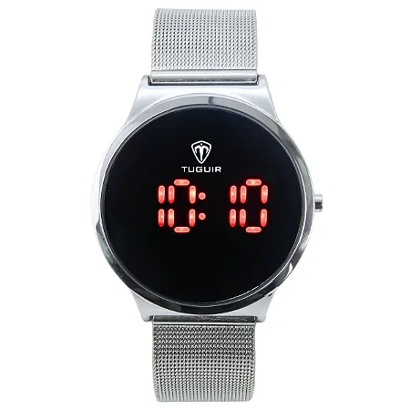 Relógio Feminino Tuguir Digital TG107 Prata