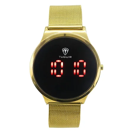 Relógio Feminino Tuguir Digital TG107 Dourado