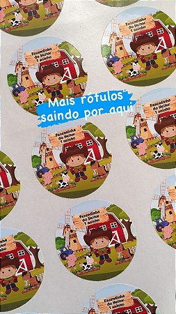 100 Rotulos adesivos 3x3