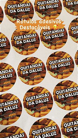 100 Rotulo adesivo 4x4