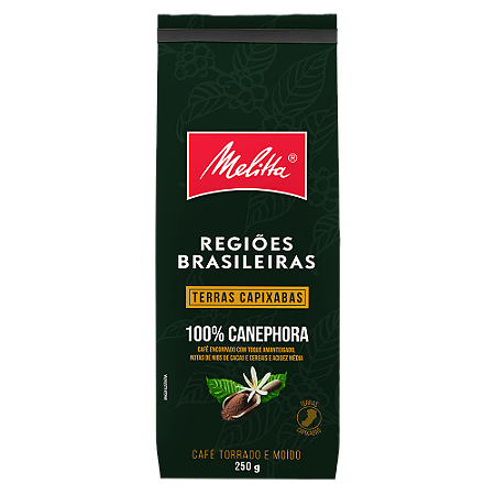 CAFÉ REGIÕES BRASILEIRAS TERRAS CAPIXABAS 100% CANEPHORA 250G - Melitta