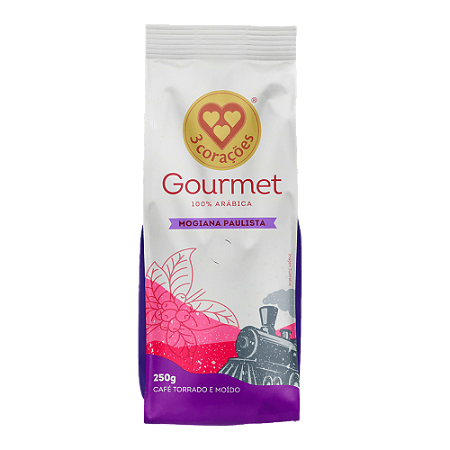 Café Torrado Moído 3 Corações Gourmet Mogiana Paulista 250g