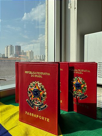 CAPA DE PASSAPORTE COURO LEGÍTIMO