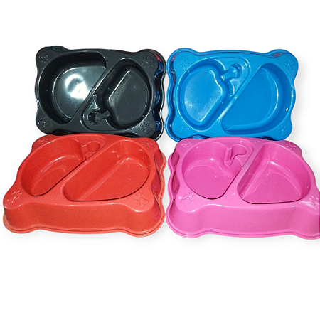 COMEDOURO DUPLO GARRAFA ADULTO 1.200 ML