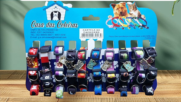 CARTELA DE CACHORRO COM 10 UN