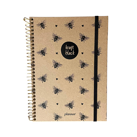 Agenda Planner Permanente - Kraft Black Jandaia