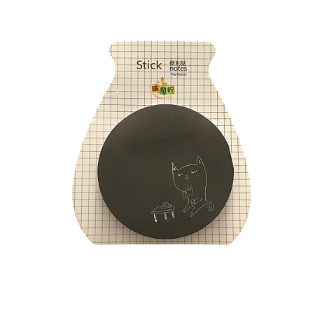 Bloco Adesivo Gatinho Preto c/ 70 Folhas