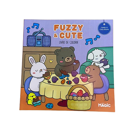 Livro de Colorir - Fuzzy & Cute