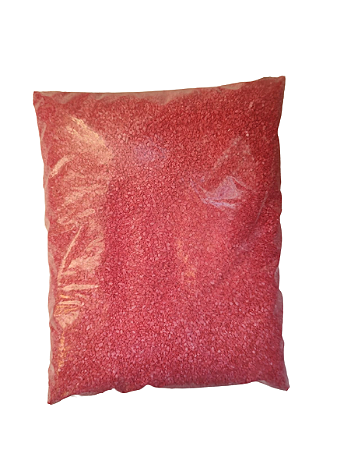 Areia Substrato Para Aquário Rosa Para Decoração 800g