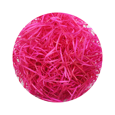 Palha Madeira Rosa P/ Cestas Presentes Enfeite 500g