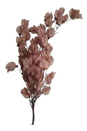 Montagem Flor Primavera No Galho Rosa Claro Seco Natural