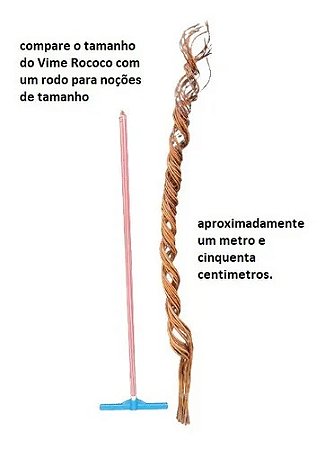 Vime Rococo Grandão Decoração Ornamentação1,50cm( 24 Galhos)