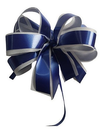 Laço Artesanal Azul Unitário Enfeite Decoração Presente