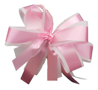 Laço Artesanal Rosa Unitário Enfeite Decoração Presente