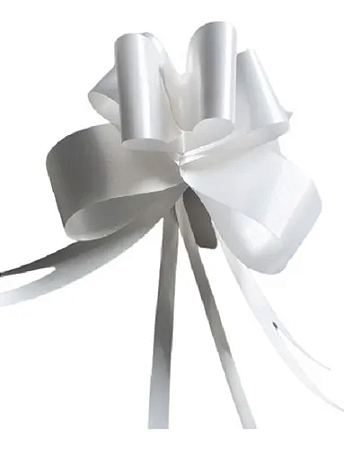 Laço Magico Branco Presente Decoração Enfeite-10UN