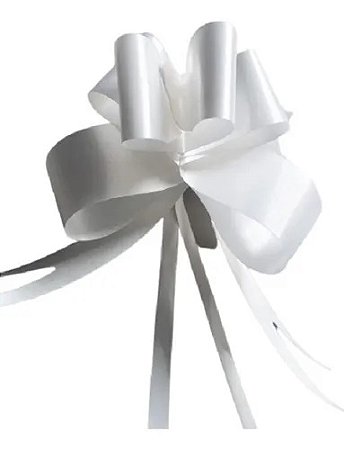 Laço Magico Branco Presente Decoração Enfeite-50UN