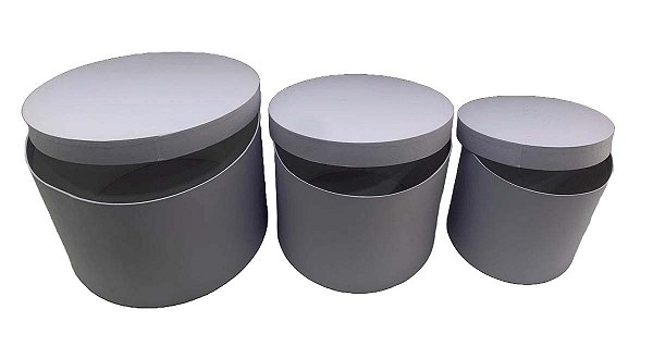 Caixa Box Para Presentear Decoração Lilás  - Kit com 3