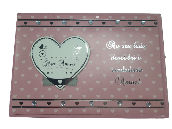 Cartão Dobradura Romântico Decorativo Modelo 6