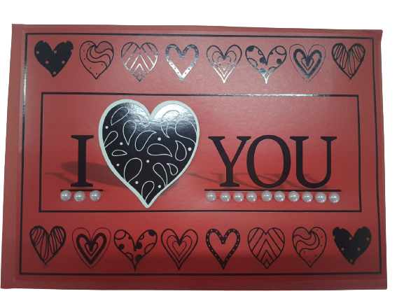Cartão Dobradura Romântico Decorativo- Modelo 8