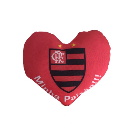Coração de Pelúcia de Time Flamengo para Presentear