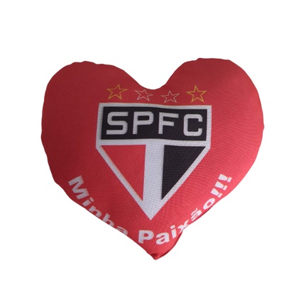 Coração de Pelúcia de Time São Paulo para Presentear