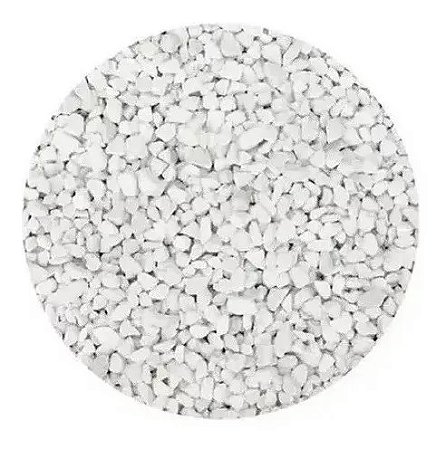 Pedrinhas Brancas Para Jardins E Vasos Decoração 8kg N:0