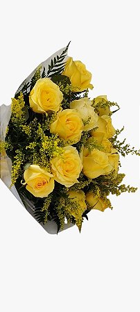 Buquê de Rosas Amarelas - 18 Rosas