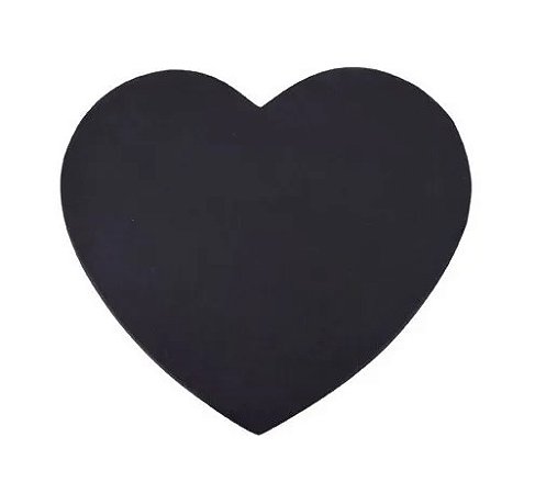 Caixa Box Coração Preto Com Vermelho Decoração Grande
