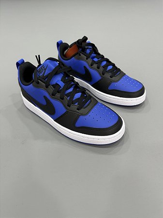 Tênis Nike Borough GS Preto + Azul