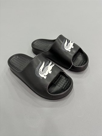 Chinelo Slide Lacoste Preto