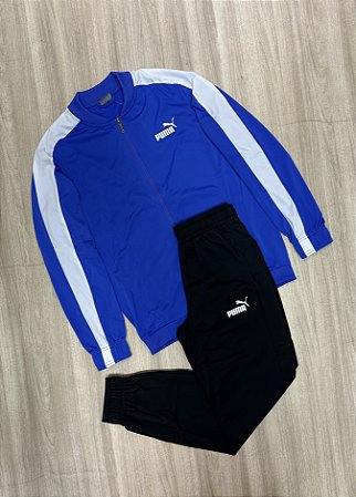Conjunto  Puma Tricor Suíte Azul Royal