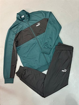 CONJUNTO PUMA FAIXA LATERAL VERDE