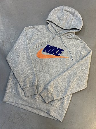 Moletom Nike Club Fleece cinza