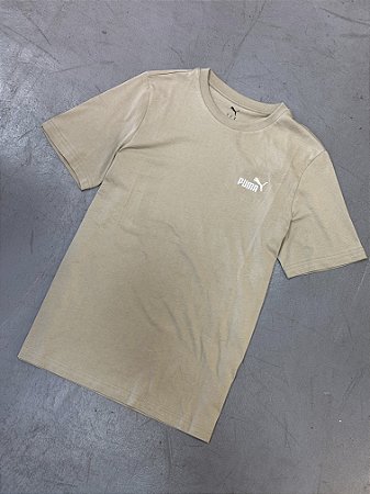 Camiseta Puma Logo Bege