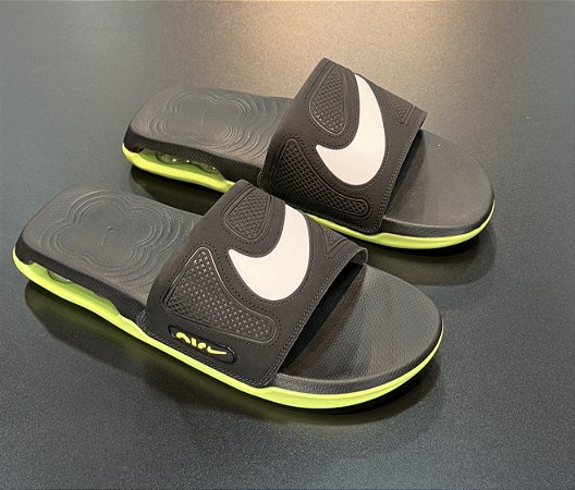 Chinelo Nike Air Max Cirro Verde/preto
